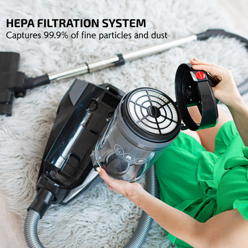 Ovente Bagless Canister Vacuum & Reviews Wayfair